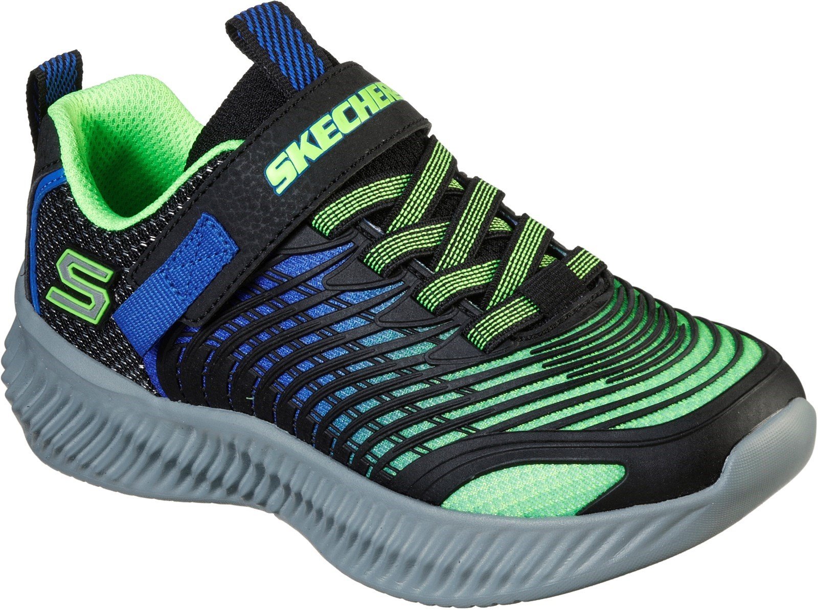 Skechers Kid's OpticoÂ Sports Trainer Various Colours 31175 - Lime/Blue 9.5