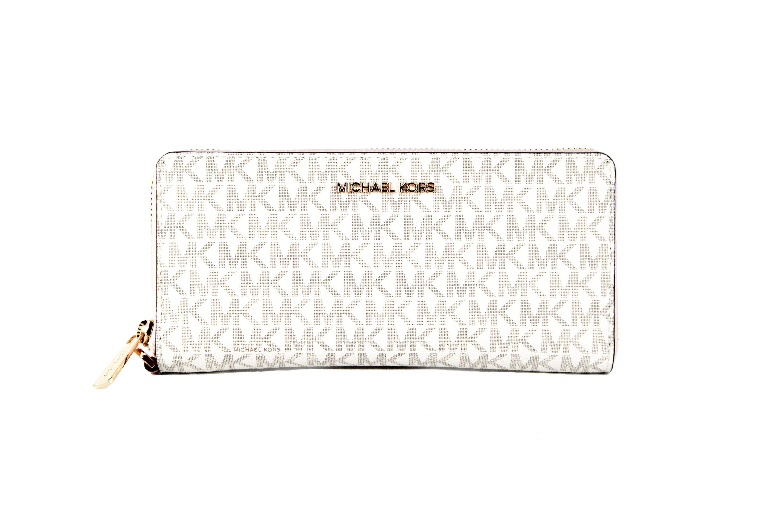 Michael Kors Women's Jet Set Wallet Ivory 65570