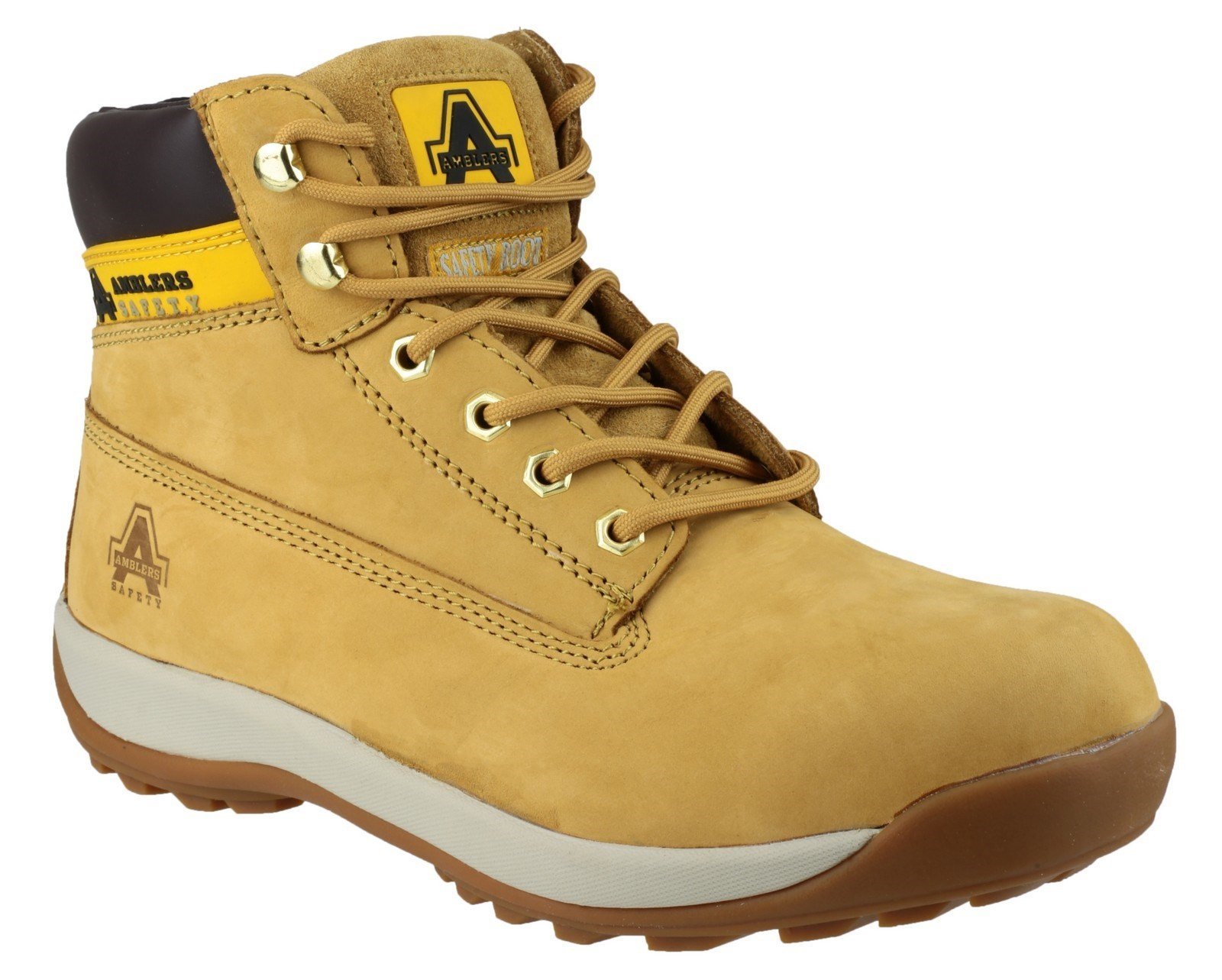 Amblers Unisex Safety Lace up Boot Honey 04443 - Honey 3