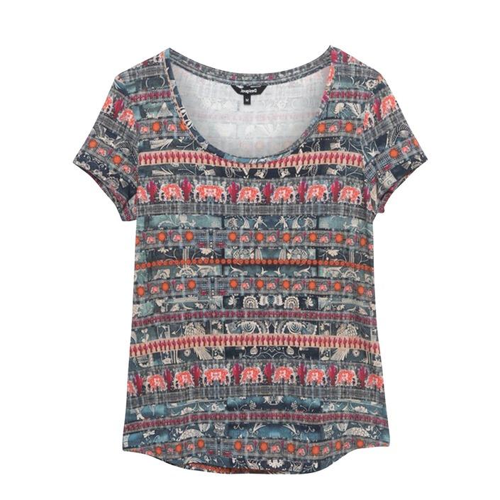 Desigual Women's T-Shirt Various Colours 192577 - bordeaux XS