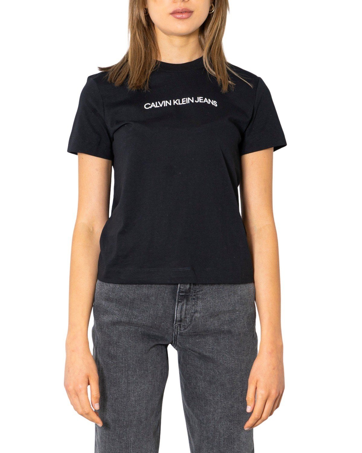 Calvin Klein Jeans Women T-Shirt Various Colours 299673 - black XS