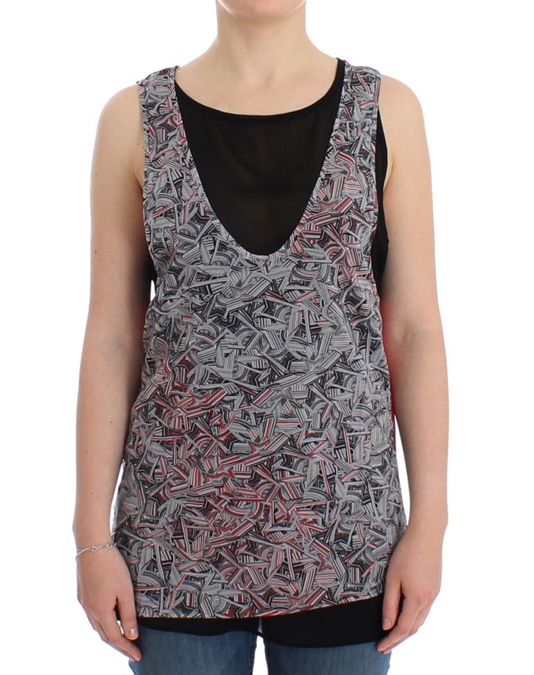 Costume National Women's Sleeveless Top Black SIG12530 - XL