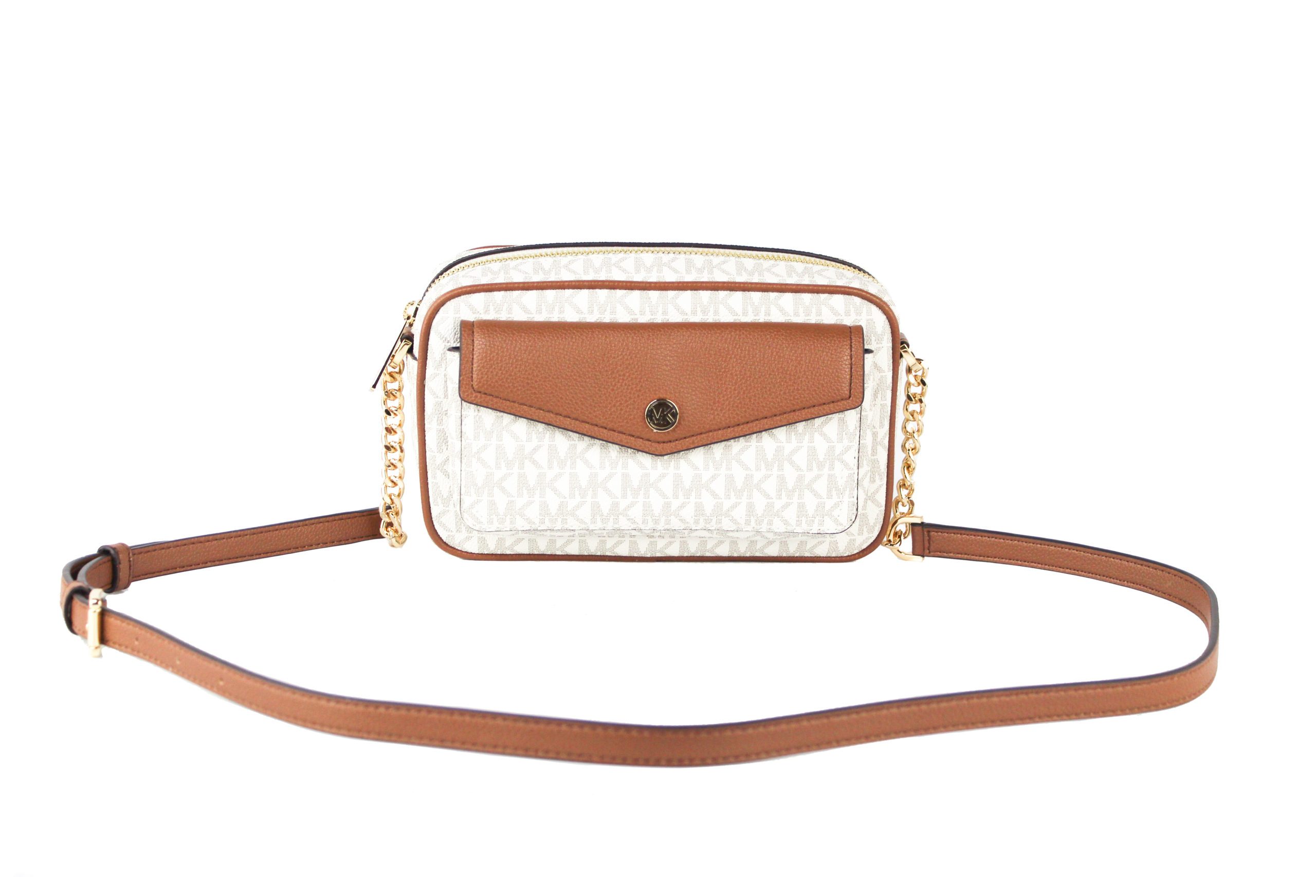 Michael Kors Women's Jet Set Crossbody Bag Ivory 56761