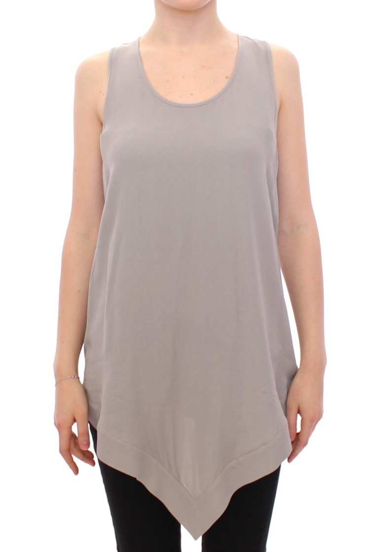 Comeforbreakfast Women's Viscose Tank Top Gray MOM10036 - IT40|S