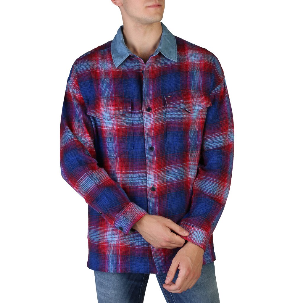 Tommy Hilfiger Men's Shirt Blue DM0DM04967 - blue S