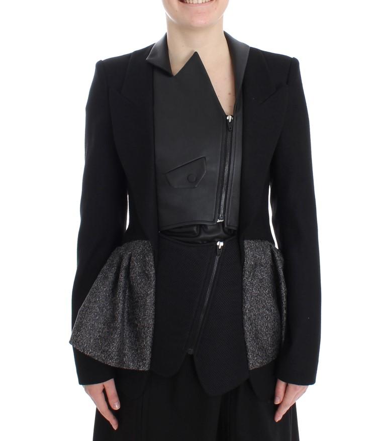 KAALE SUKTAE Women's Short Biker Jacket Black SIG12606 - IT40|S