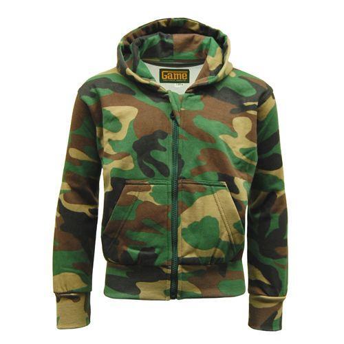 Game Technical Apparel Kid's Tracksuit Army Game Woodland - 7 to 8 Years Zipper