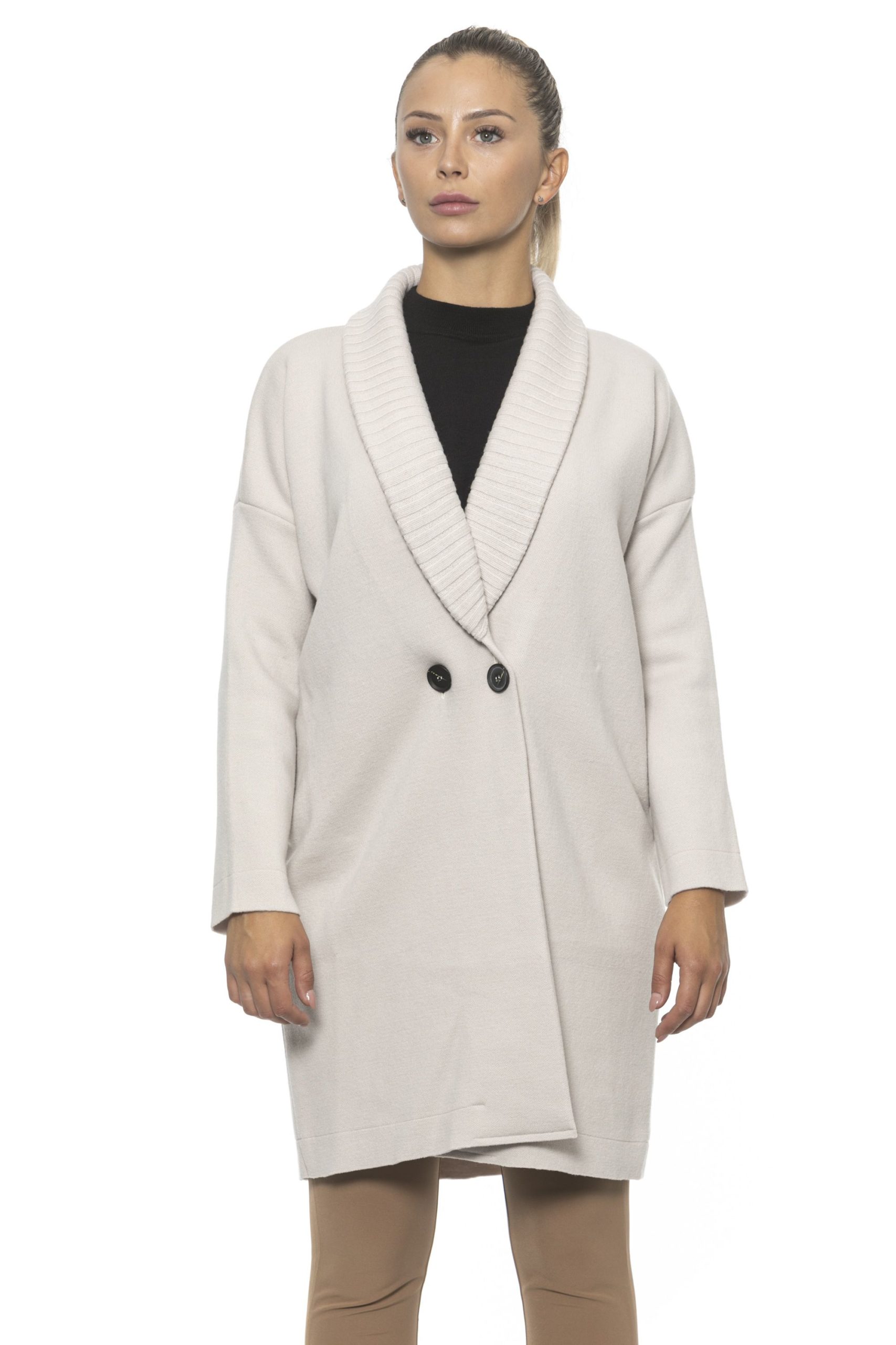 Alpha Studio Women's Coat White AL1314618 - IT40 | XS