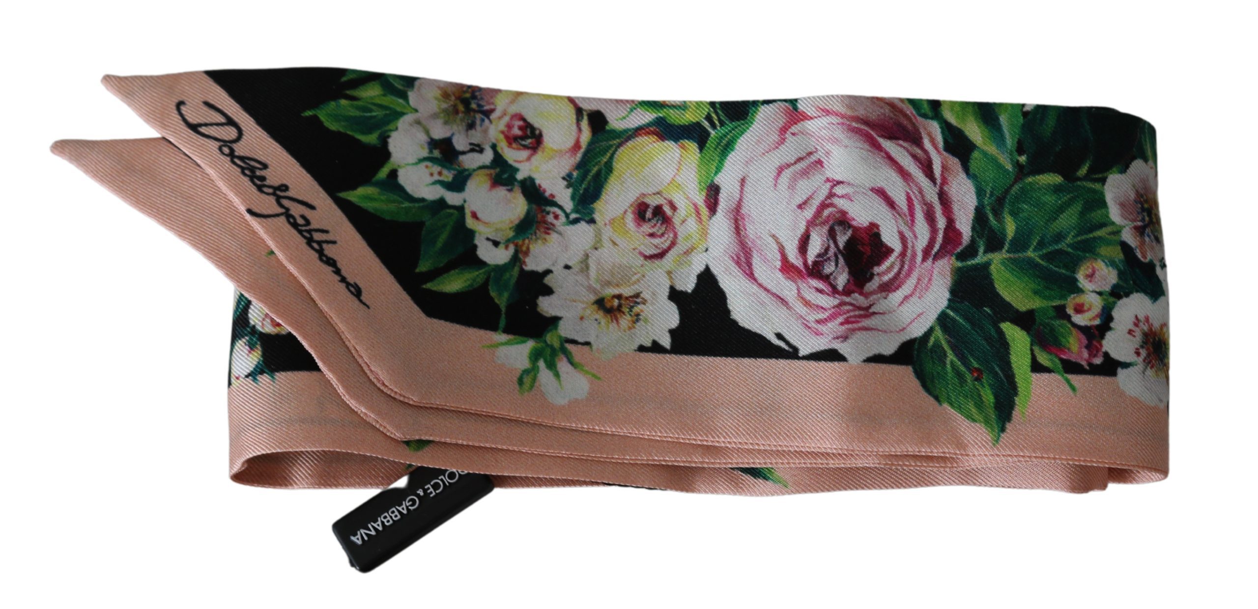 Dolce & Gabbana Women's Silk Necktie Bandeau Scarf Multicolor MS1722BG