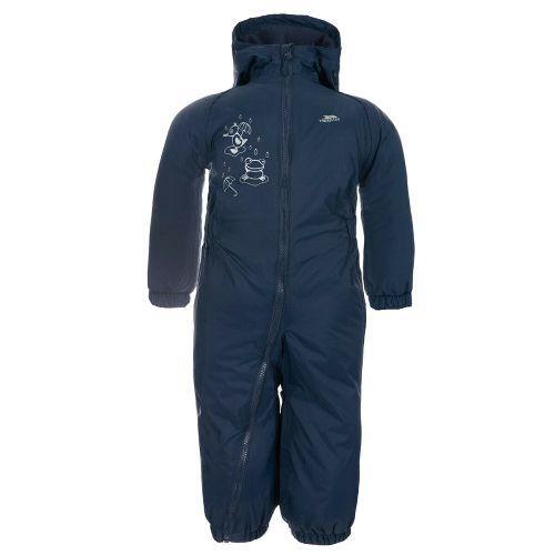 Trespass Kid's Padded Waterproof All-In-One Suit Various Colours Dripdrop - Navy 6 to 12 Months