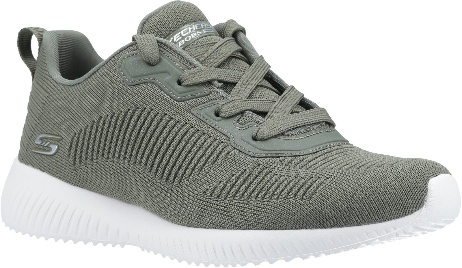 Skechers Women's Bobs Talk Sports Trainer Various Colours 31057 - Dark Green 3
