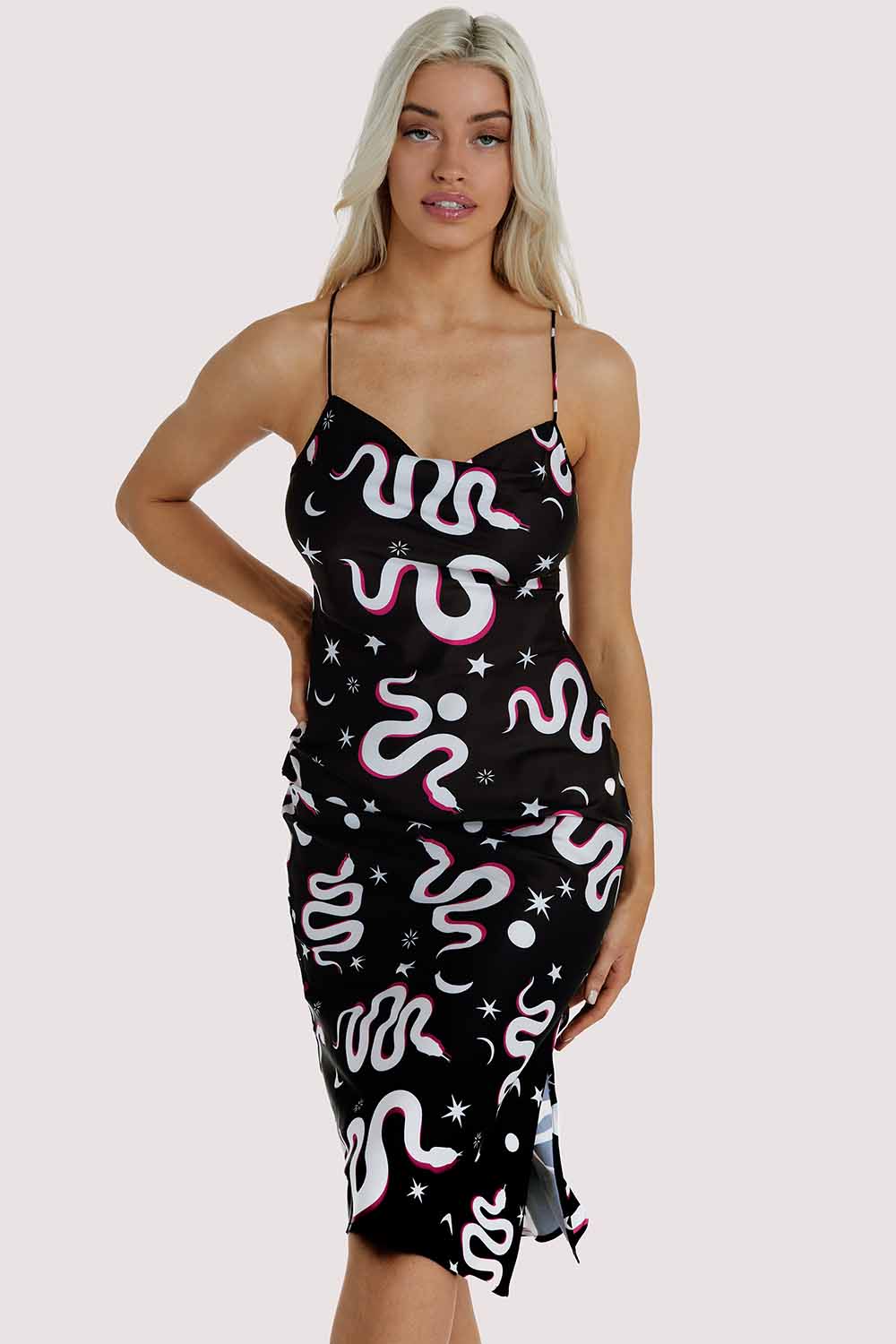 Kilo Brava EXCLUSIVE Black Moon Snake Dress UK 10