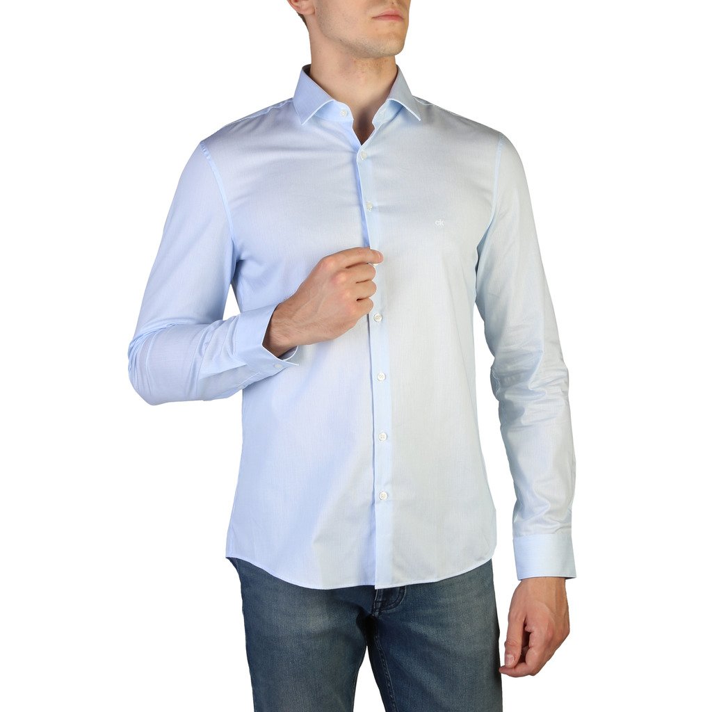 Calvin Klein Men's Shirt Blue K10K104098 - blue 39