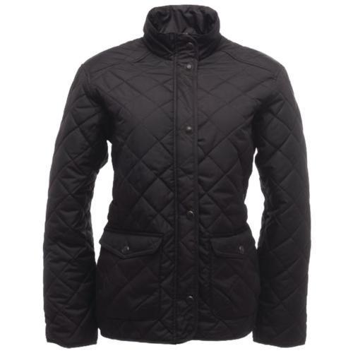 Regatta Women's Tarah Diamond Quilted Jacket Various Colours TRA442 - Black 10