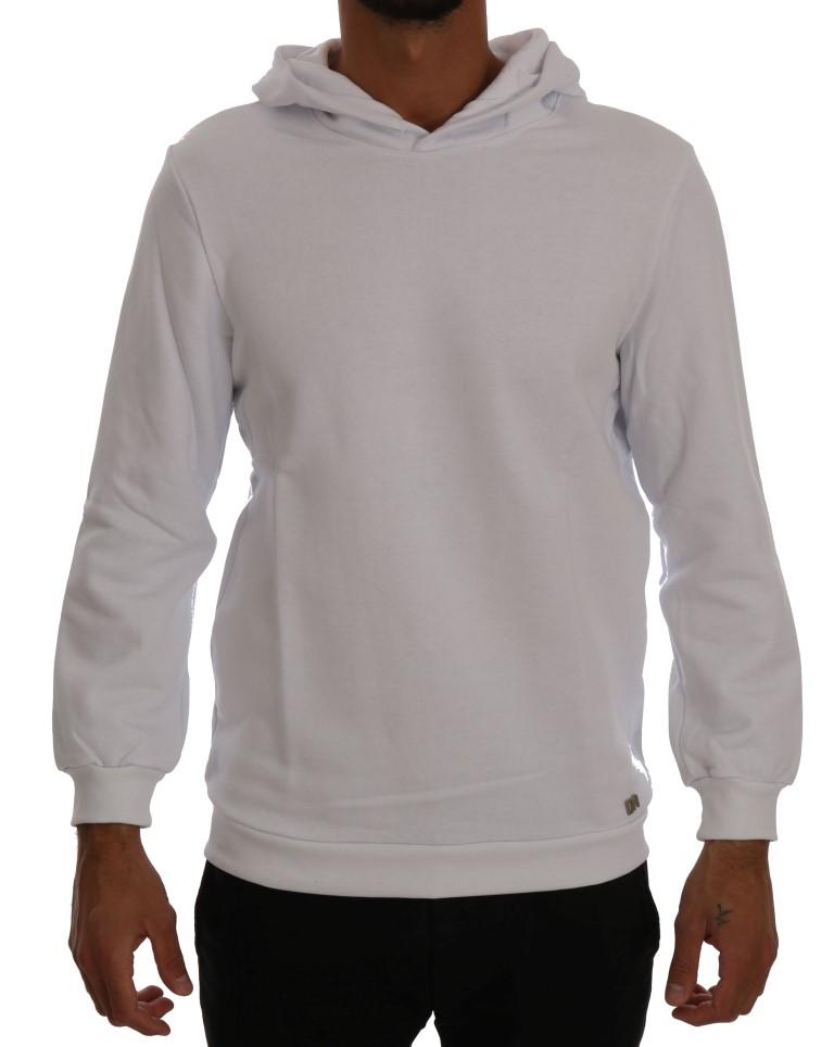 Daniele Alessandrini Men's Pullover Hodded Sweater White TSH1346 - L