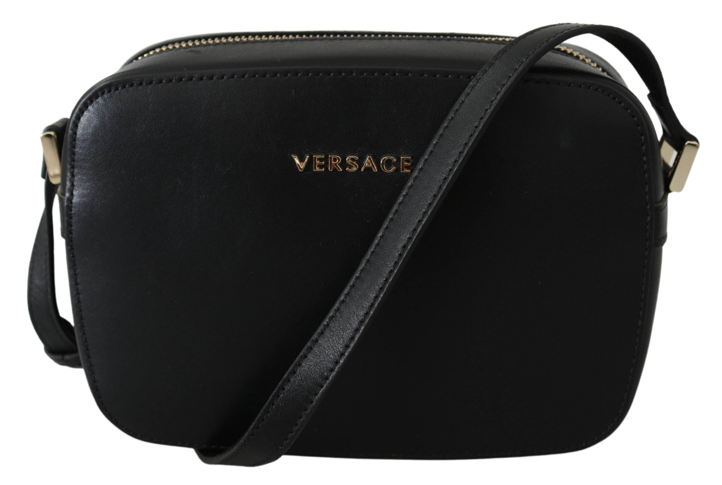 Versace Women's Leather Crossbody Bag Black 8053850421640