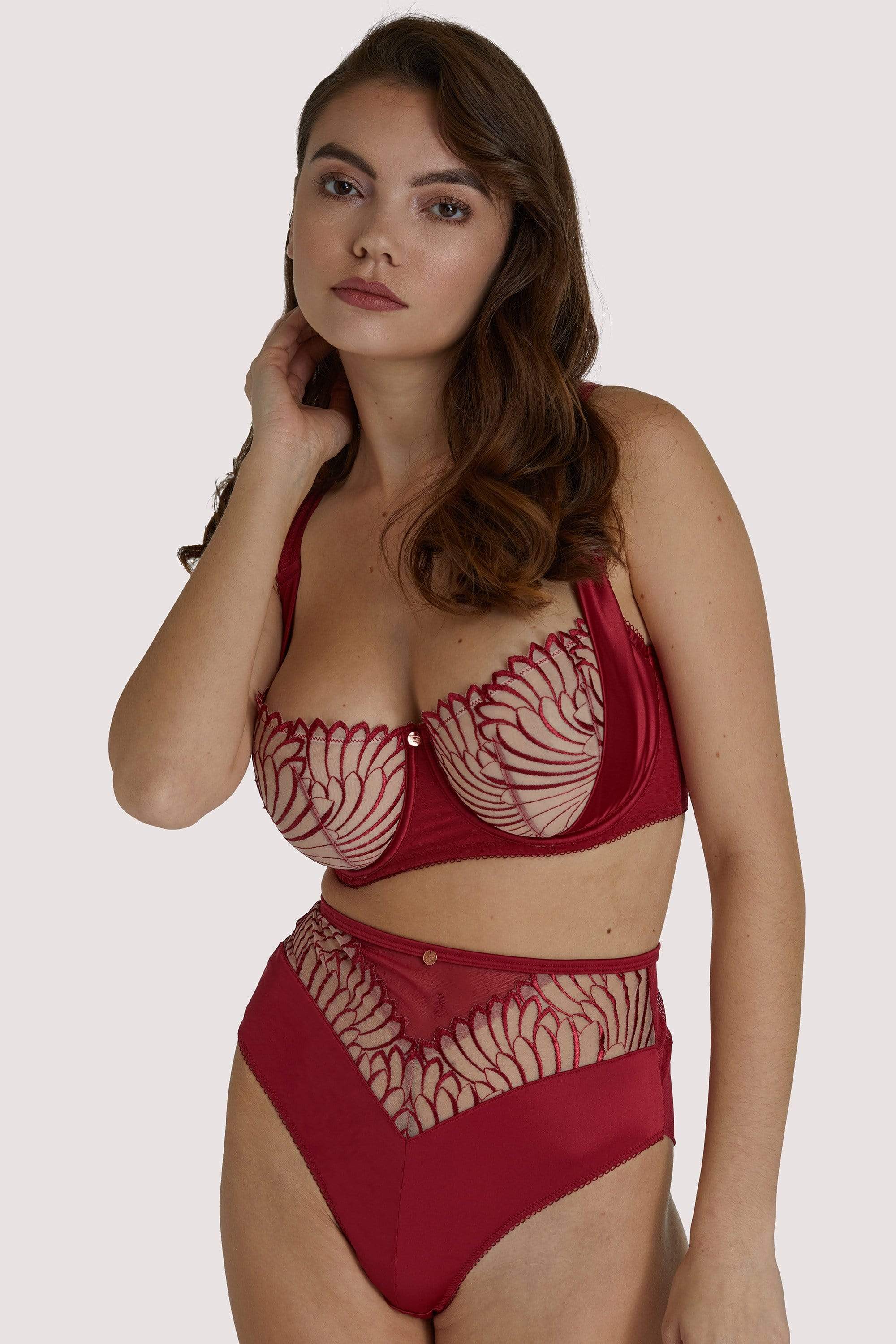 Scantilly Fallen Angel Red Balcony Bra 34E