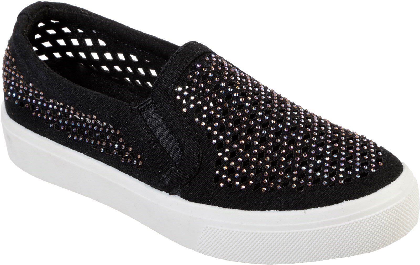 Skechers Women's Poppy Diamond Gal Slip On Loafer Black 32139 - Black 3