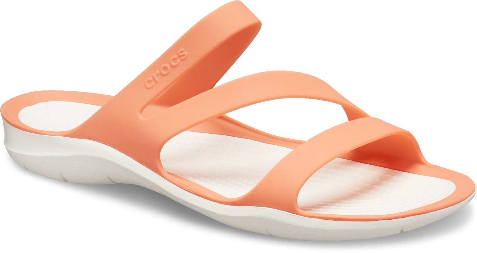 Crocs Women's Swiftwater Sandal Various Colours 25389 - Grapefruit/White 3