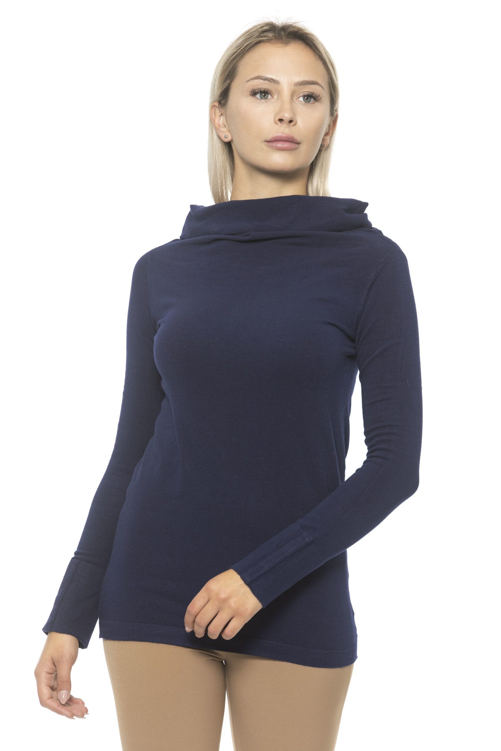 Alpha Studio Women's Bluchiaro Sweater Blue AL1314730 - IT42 | S