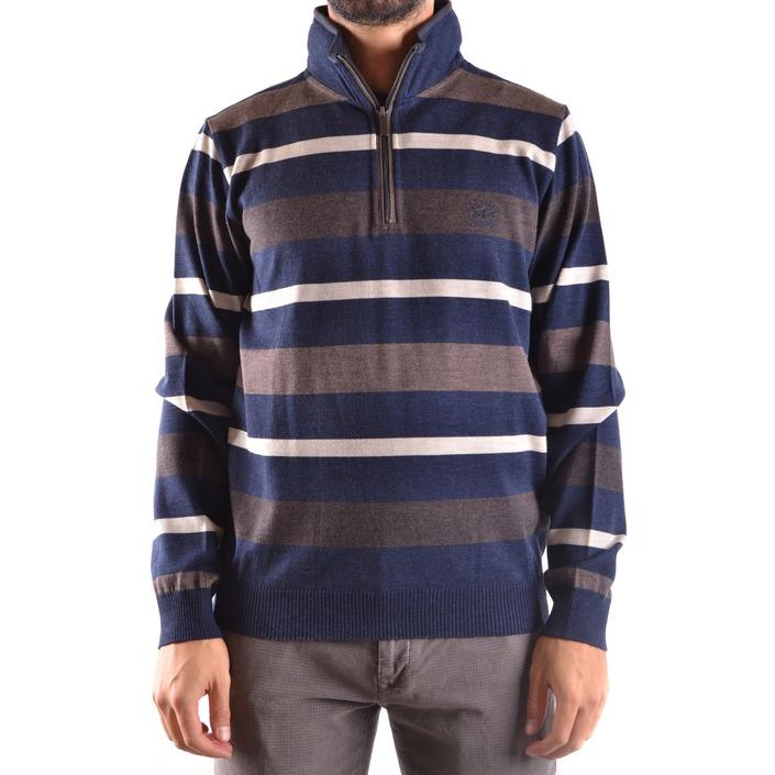 Paulandshark Men's Cardigan Blue 188888 - blue L