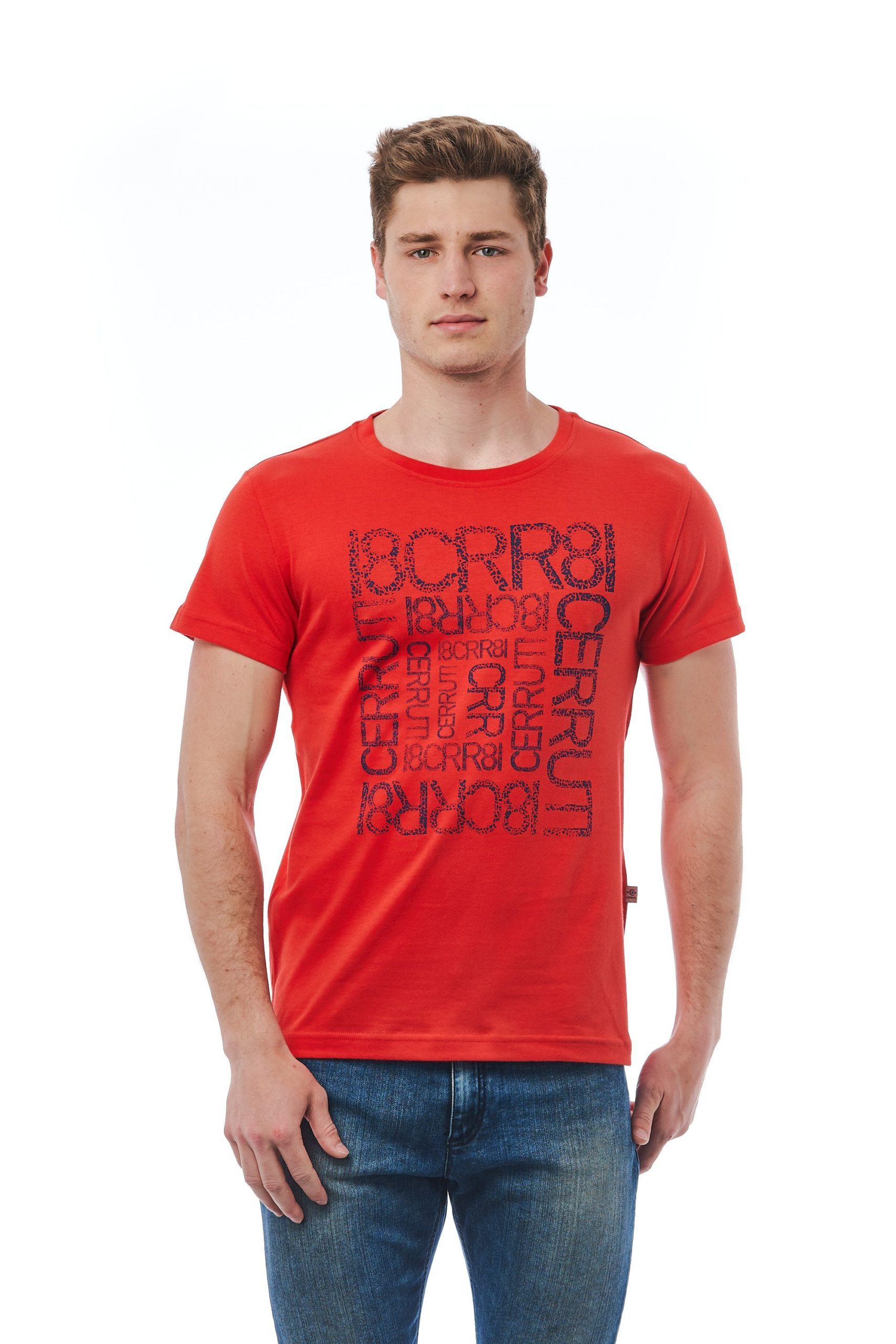 Cerruti 1881 Men's Rosso T-Shirt Red CE1409920 - M