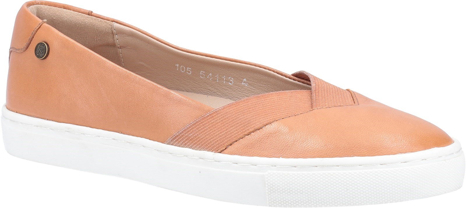 Hush Puppies Women's Tiffany Slip On Flat Shoe Various Colours 31962 - Tan 3