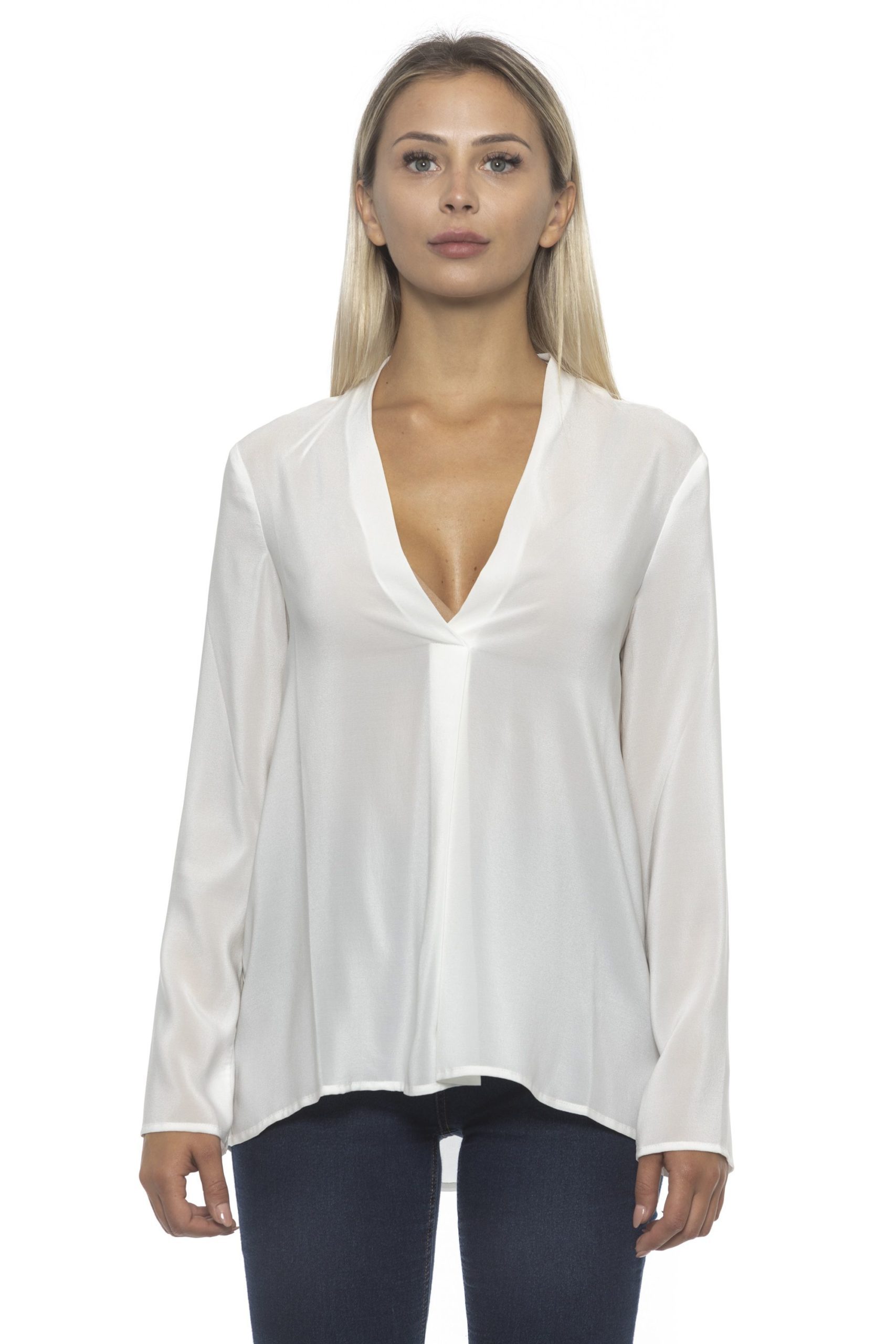 Alpha Studio Women's Latte Sweater White AL1192193-IT42-S - IT42 | S