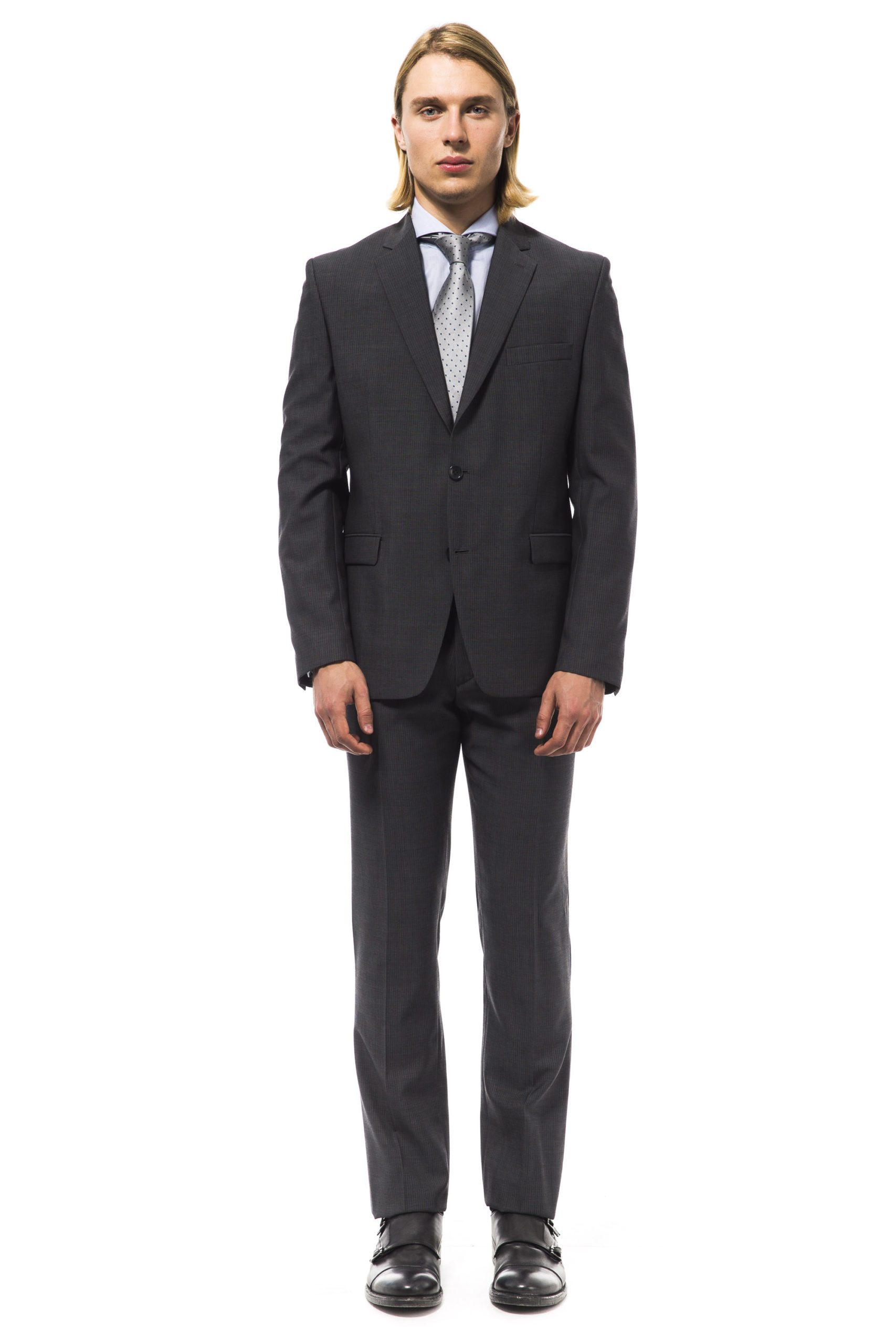 Uominitaliani Men's Suit Gray UO994946 - IT50 | L