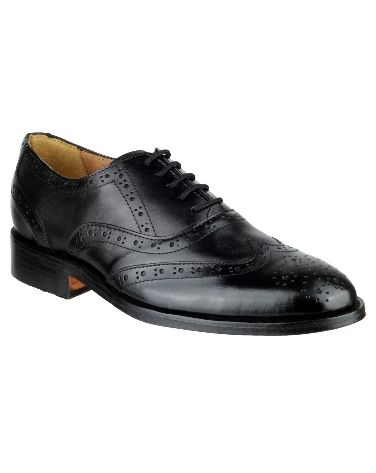 Amblers Women's Ben Leather Soled Oxford Black 10875 - Black 6
