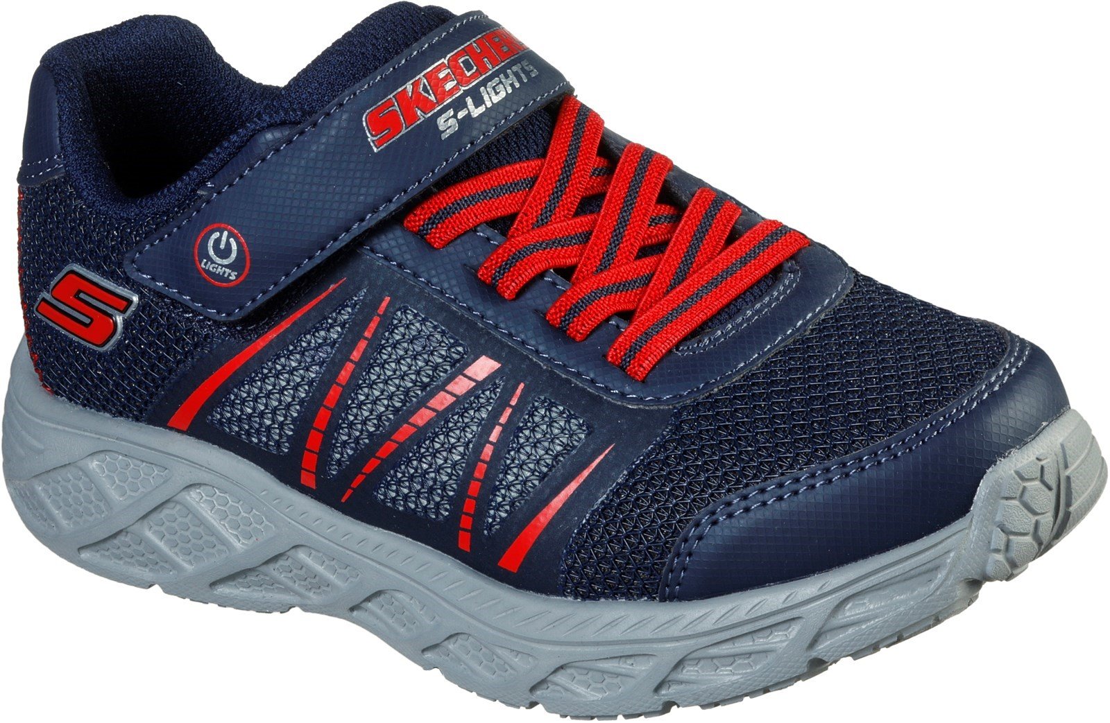 Skechers Kid's Dynamic-Flash Trainer Various Colours 31170 - Navy/Red 9.5