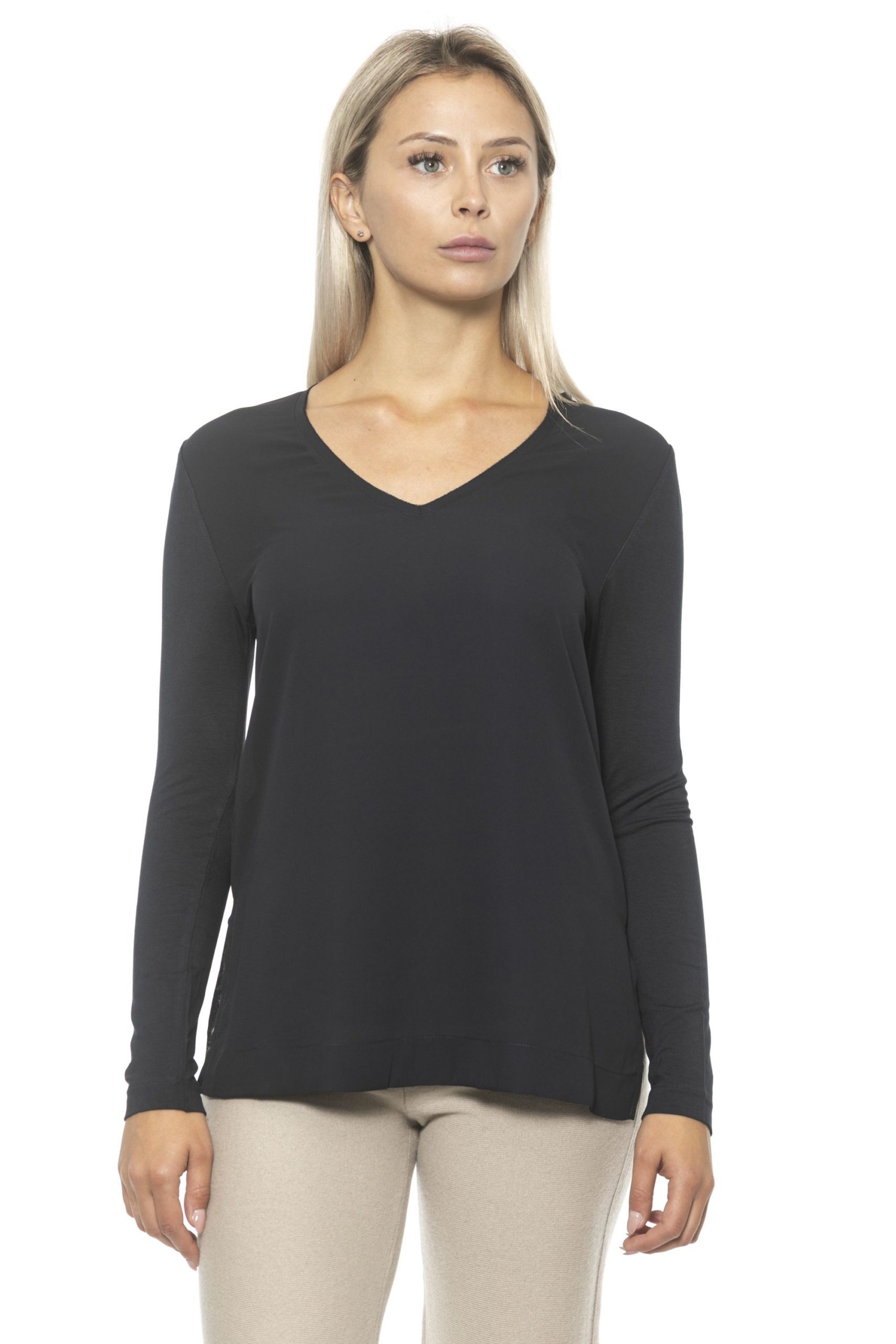 Alpha Studio Women's Nero Sweater Black AL1313058 - IT40 | XS