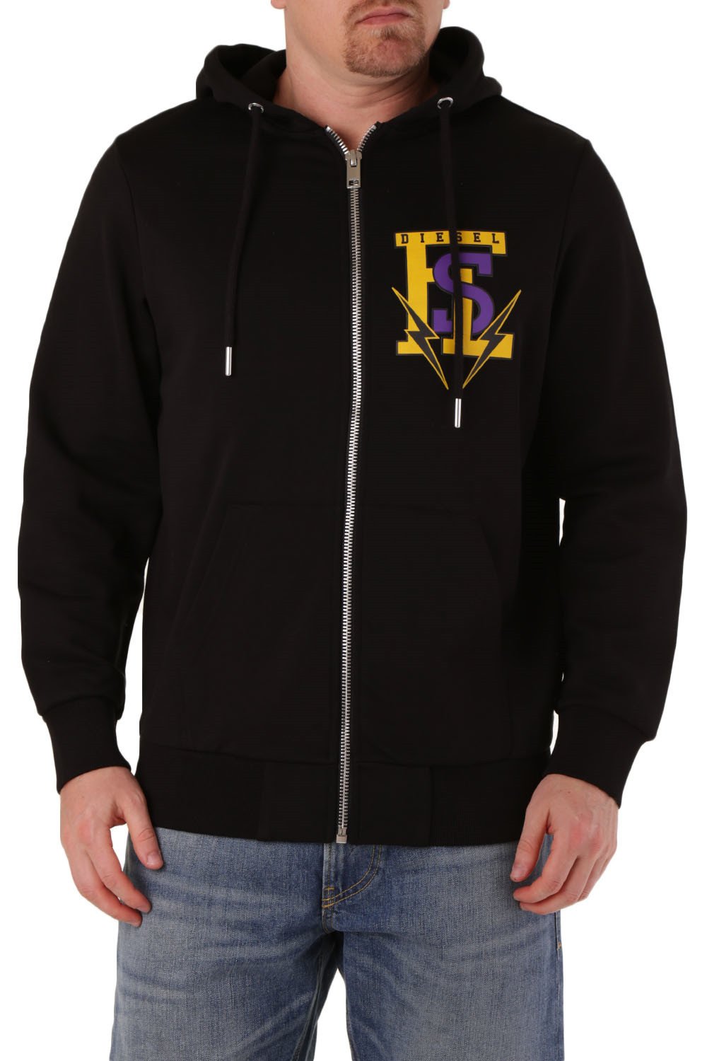 Diesel Men's Sweatshirt Black 294056 - black-1 S