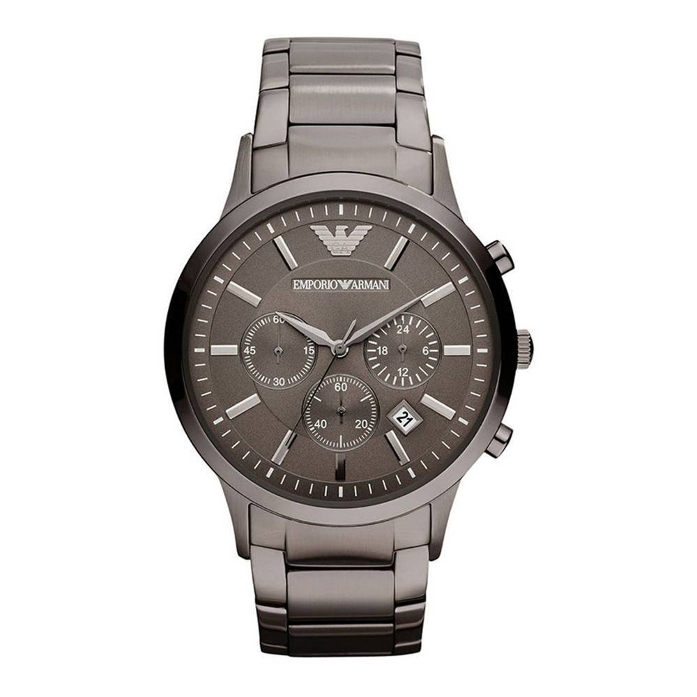 Emporio Armani Men's Classic Chronograph Stainless Steel Watch Silver AR2454