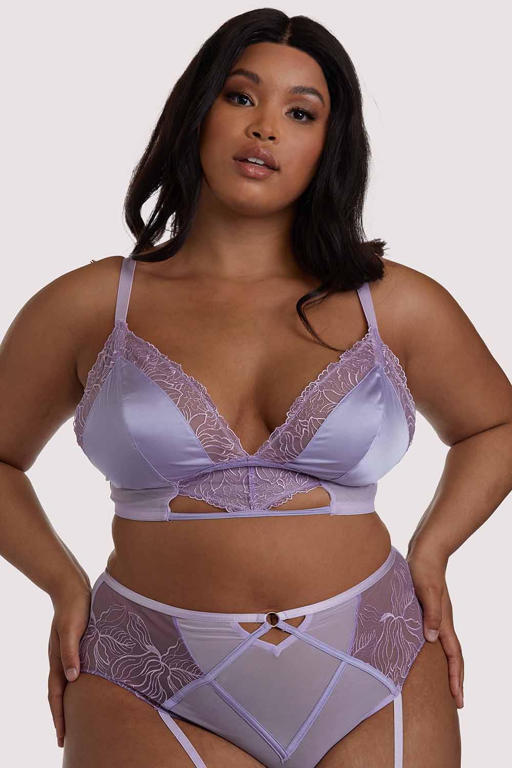 Gabi Fresh Mila Lilac Lace Triangle Bra UK 16 / US 12