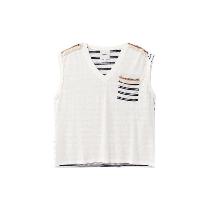 Desigual Women's T-Shirt White 173087 - white M