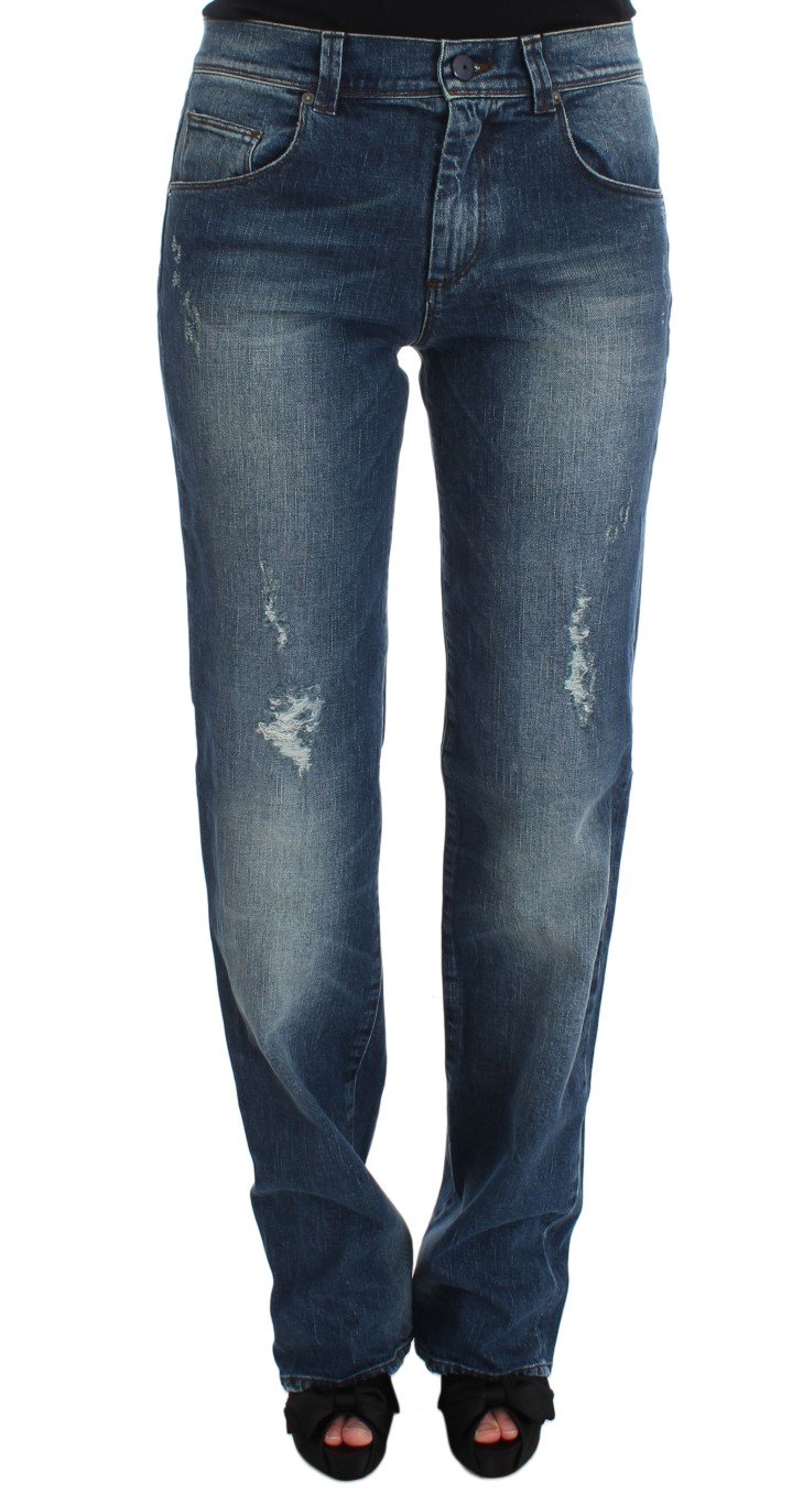 Ermanno Scervino Women's Cotton Blend Slim Fit Jean Blue SIG30282 - W28
