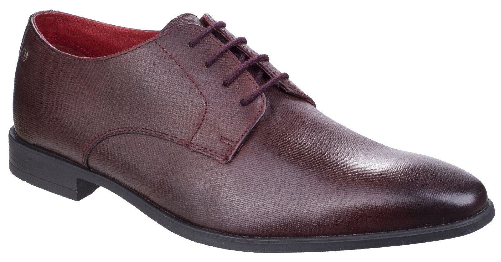 Base London Men's Shilling Waxy Derby Shoe Various Colours 26551 - Bordo 11