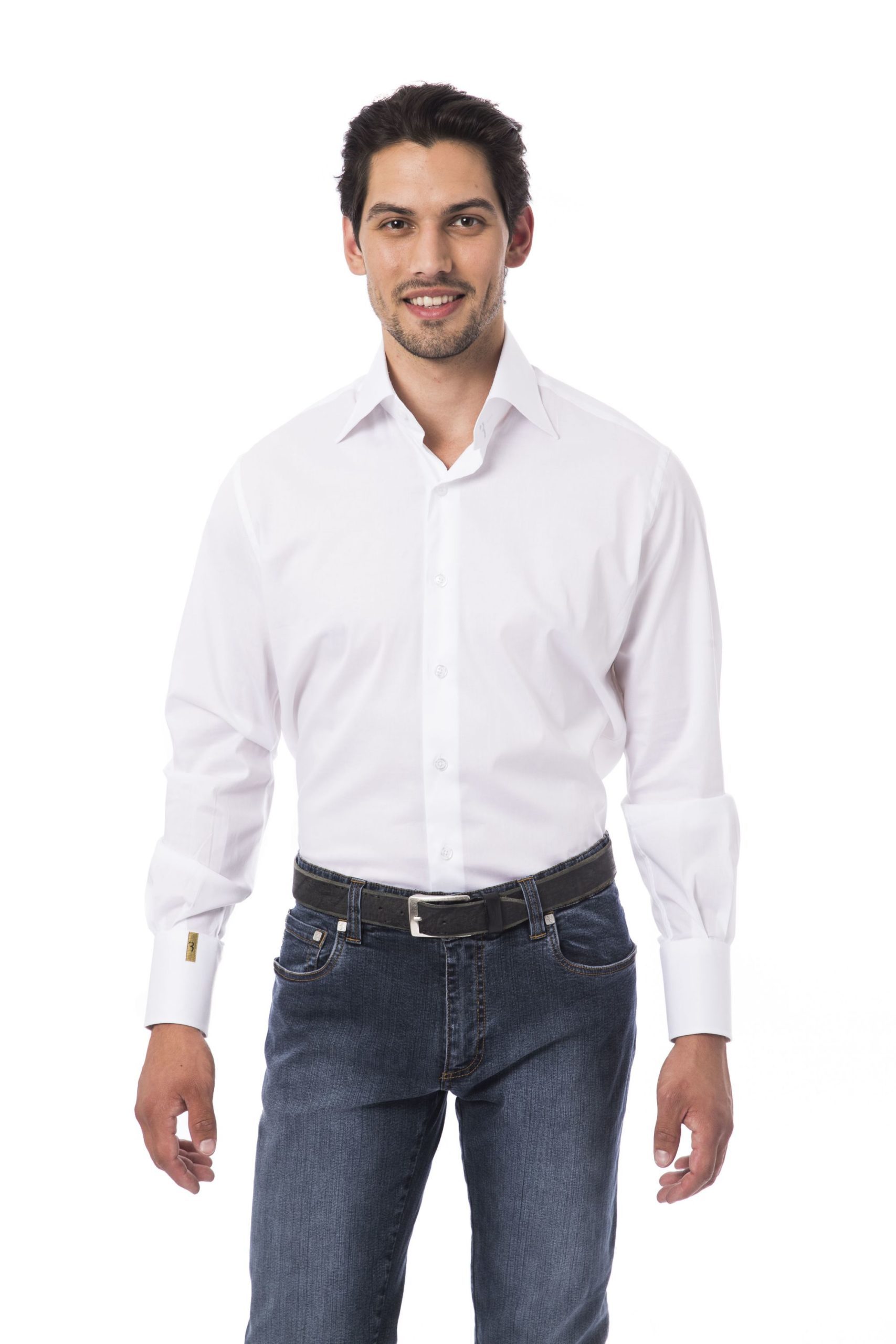 Billionaire Italian Couture Men's Bianco Shirt White BI1394682 - IT46 | S
