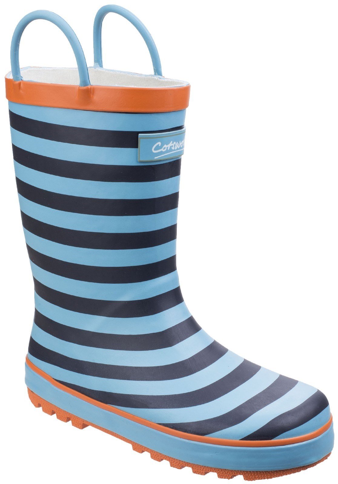 Cotswold Kids Captain Stripy Wellies Boot Blue 25545 - Blue 4.5