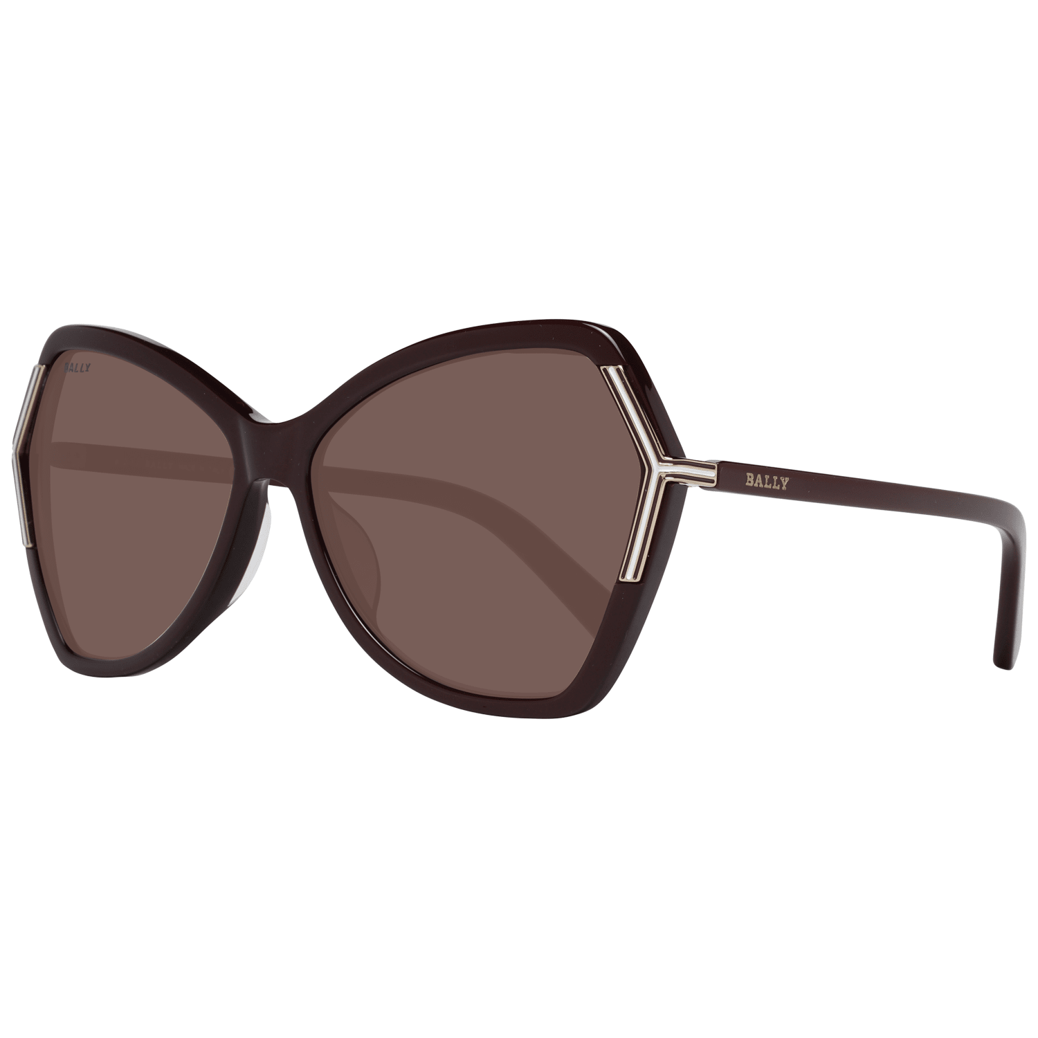 Bally Women's Sunglasses Burgundy BY0036-H 6069T