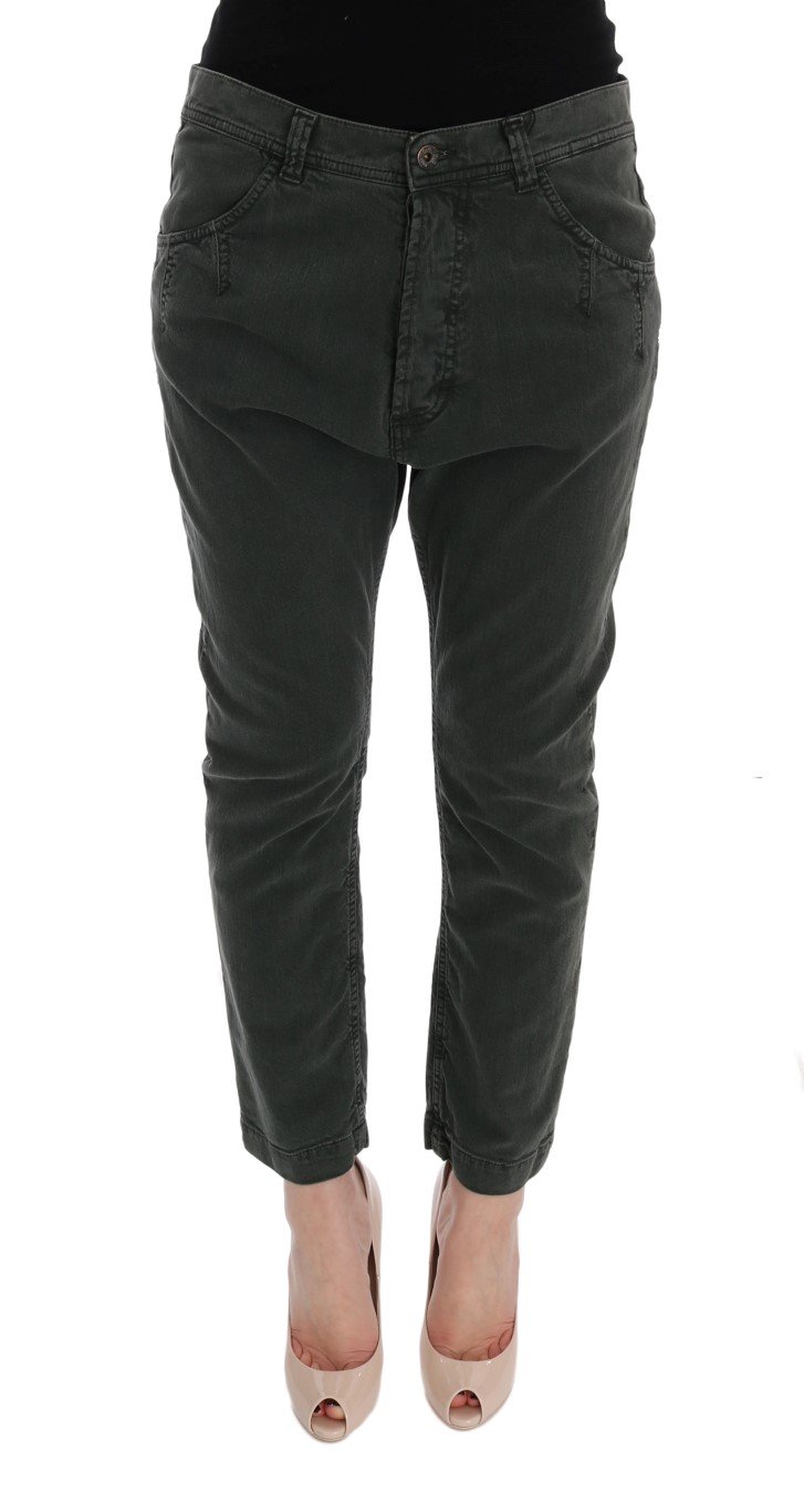 Dolce & Gabbana Women's Cotton High Waist Cropped Jeans Gray SIG50014 - W26