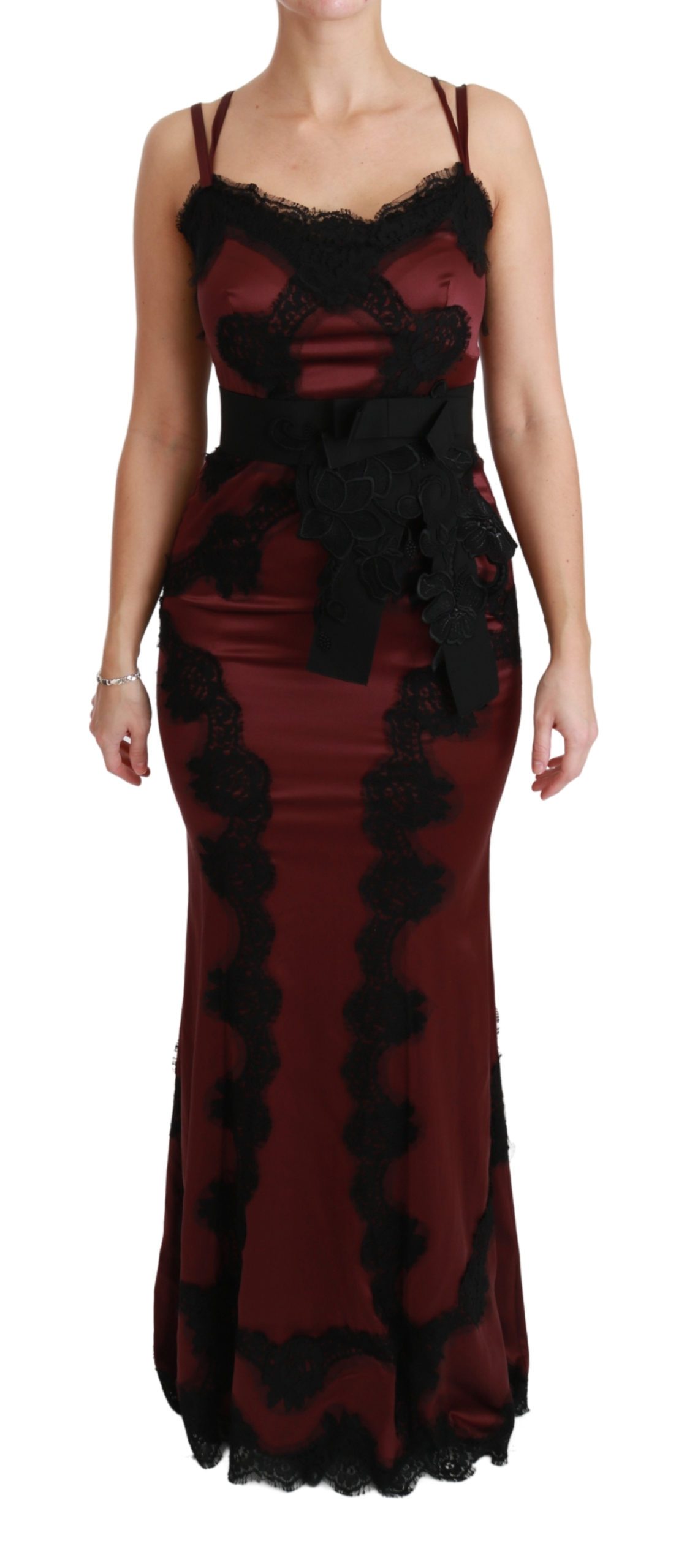 Dolce & Gabbana Women's Lace Sweetheart Dress Black DR2462 - IT40|S