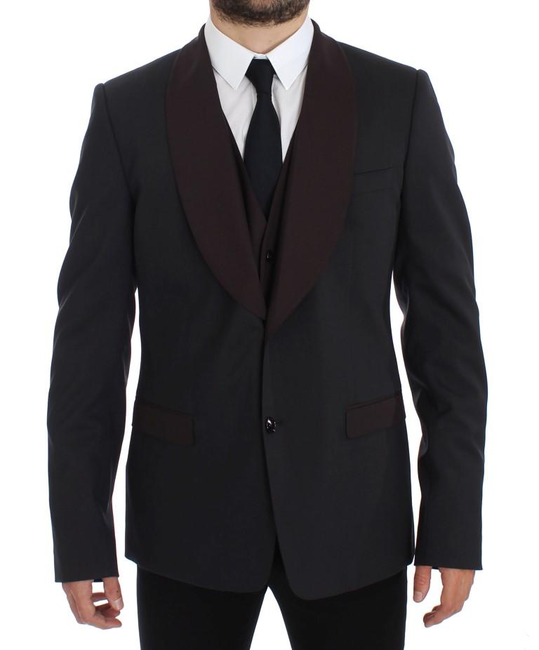 Dolce & Gabbana Men's Wool Stretch Blazer Gray GTT10068 - IT54 | XL