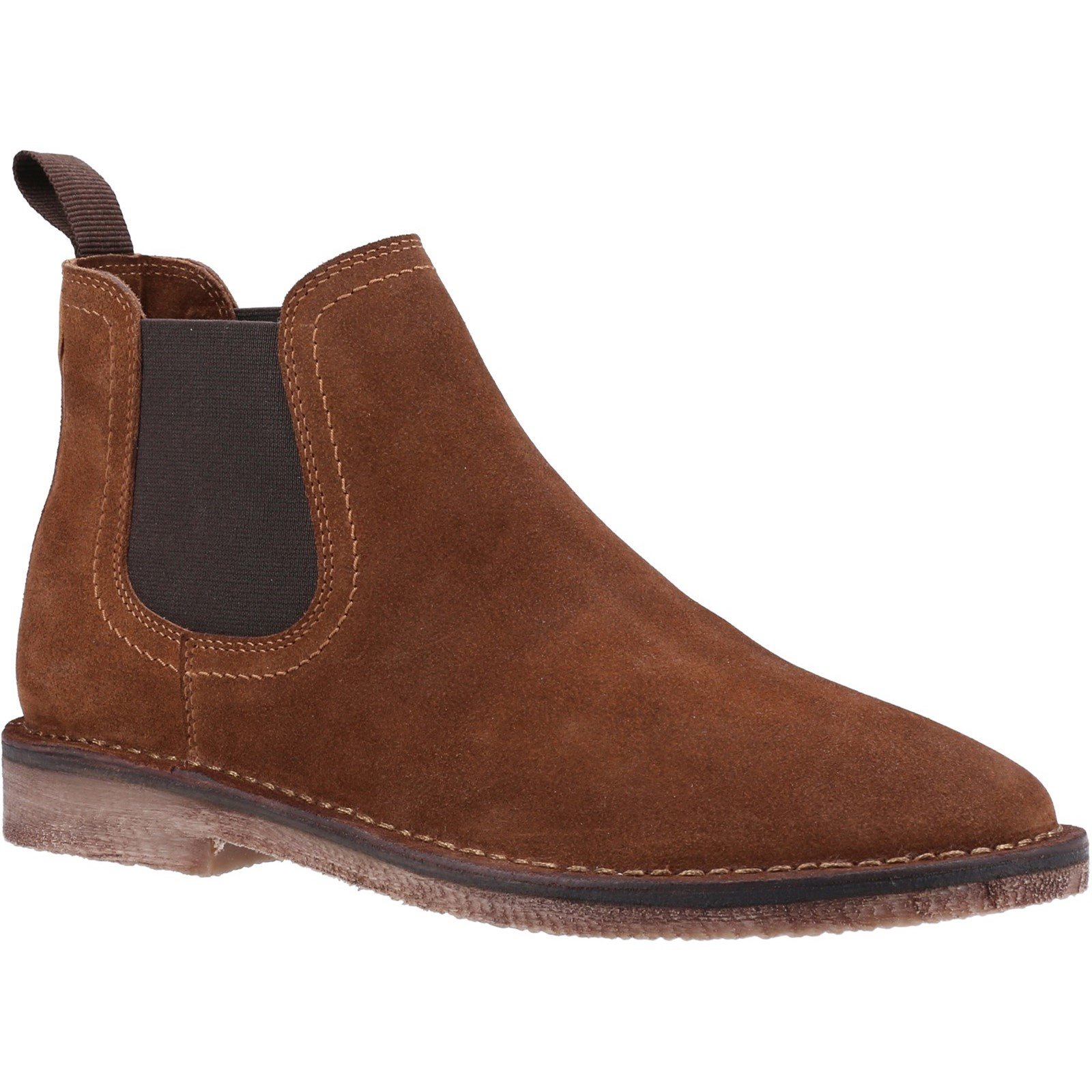 Hush Puppies Men's Shaun Leather Chelsea Boot Various Colours 32897 - Tan 8