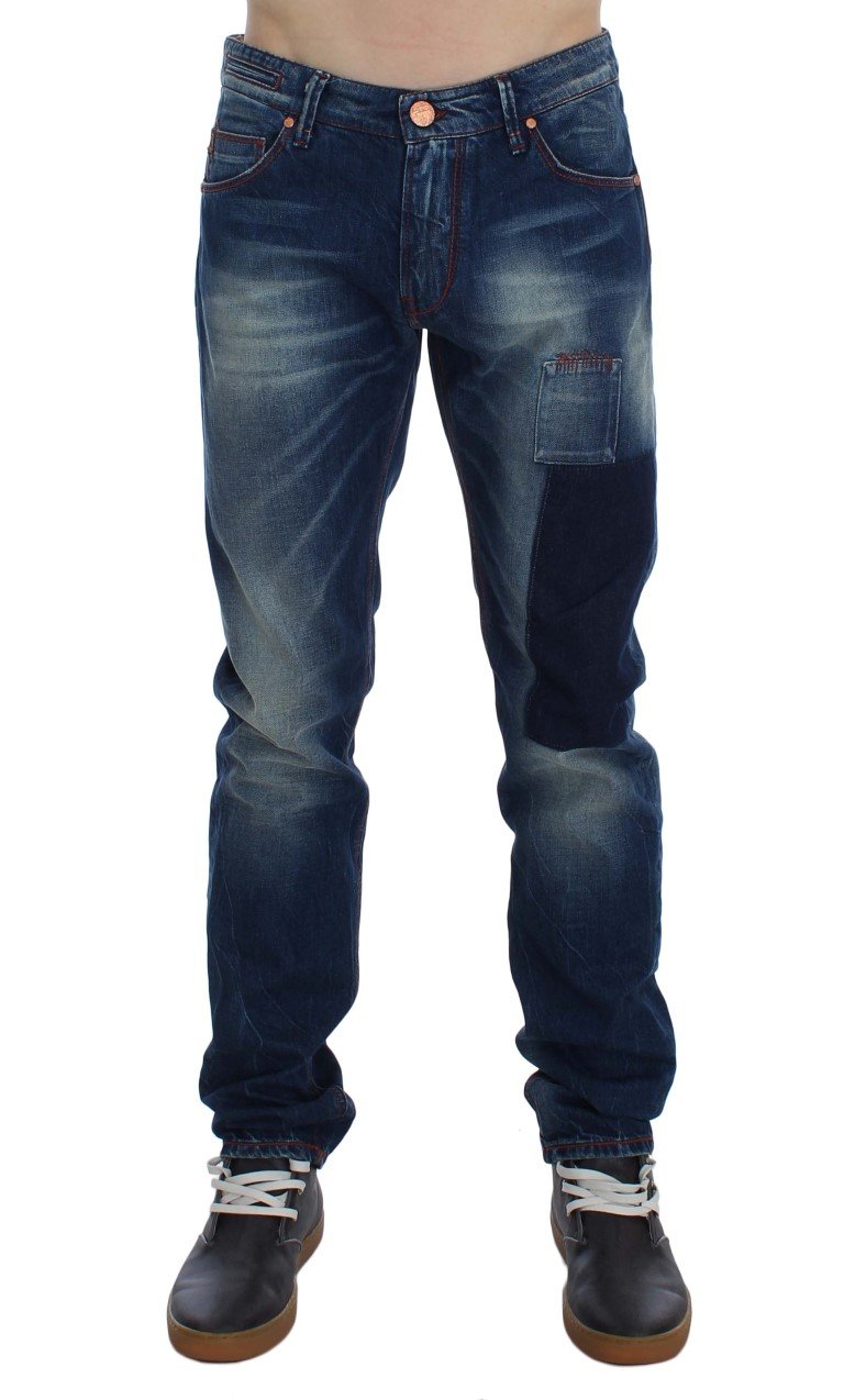 ACHT Men's Denim Straight Fit Jeans Blue SIG30497 - W34