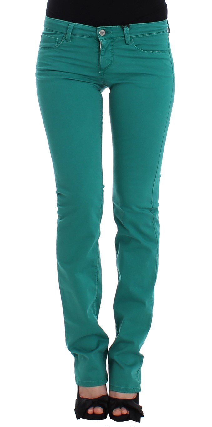 Costume National Women's Straight Leg Jeans Green SIG12463 - W26