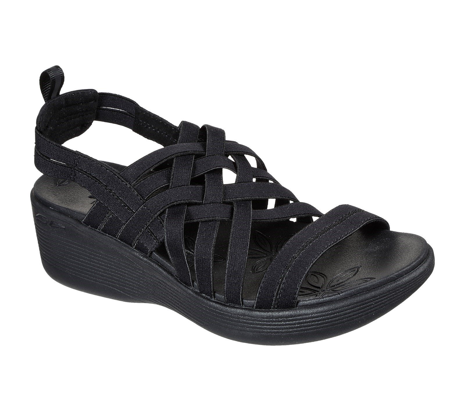 Skechers Women's Pier-Lite Summer Sandal Various Colours 32177 - Black/Black 3