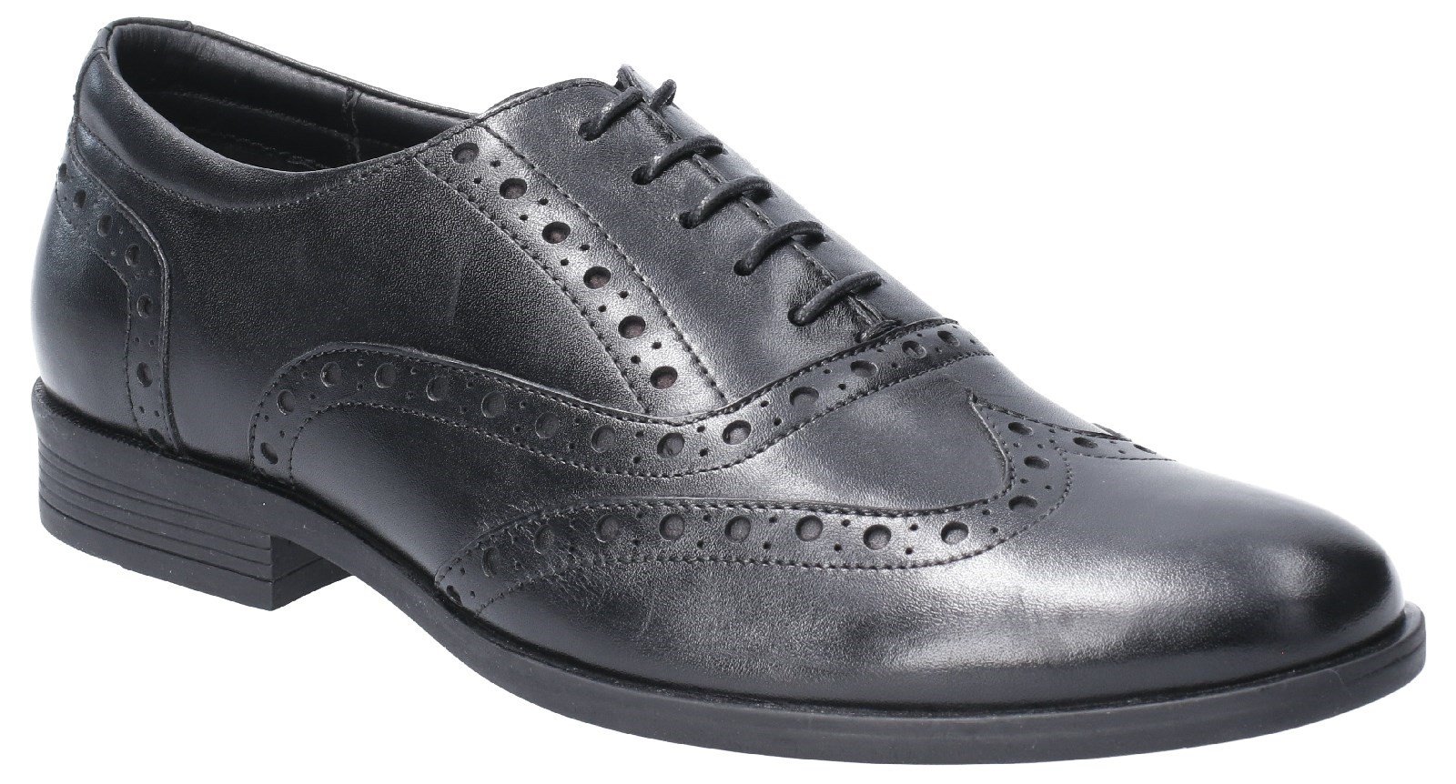 Hush Puppies Men's Oaken Brogue Shoe Various Colours 29188 - Black 6