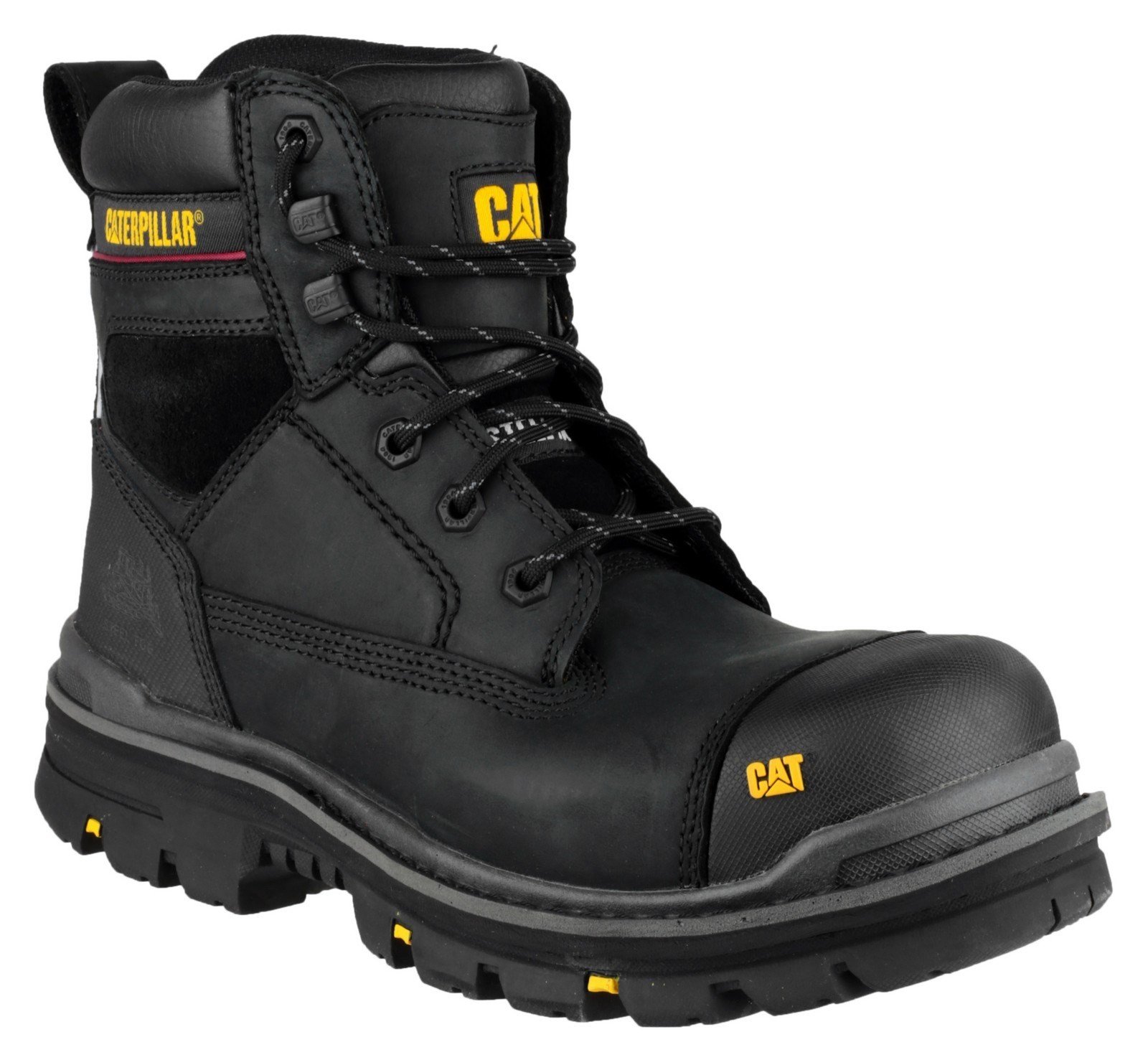 Caterpillar Men's Gravel 6" Safety Boot Black 21617 - Black 6